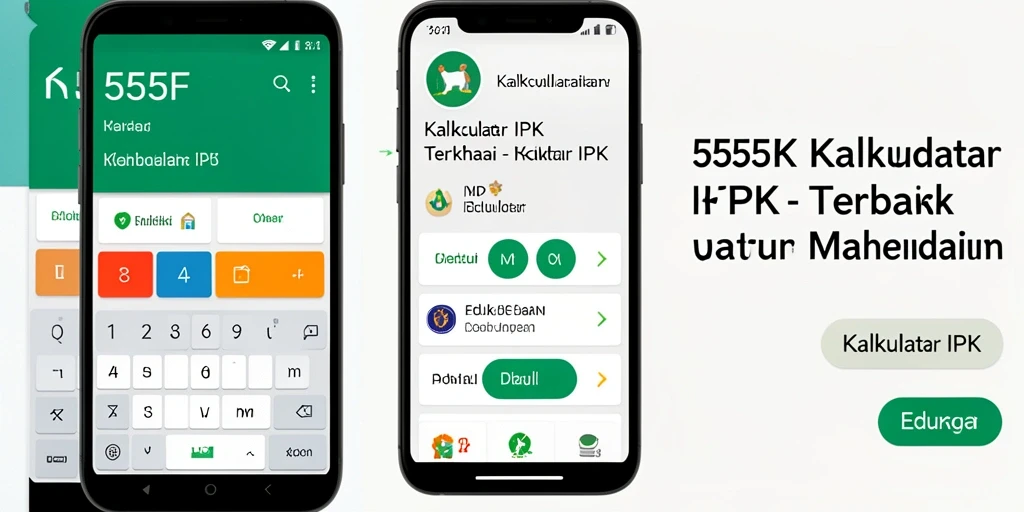 Antarmuka aplikasi 555F Kalkulator IPK yang intuitif dan mudah dipahami.