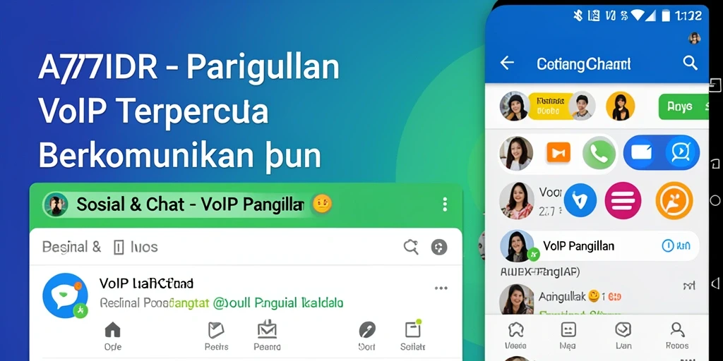 Antarmuka aplikasi 777IDR menampilkan fitur VoIP Panggilan yang intuitif.