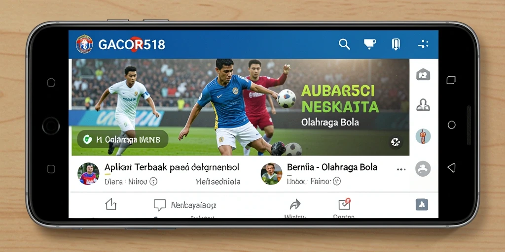 Antarmuka GACOR518 yang bersih dan informatif untuk berita olahraga bola.