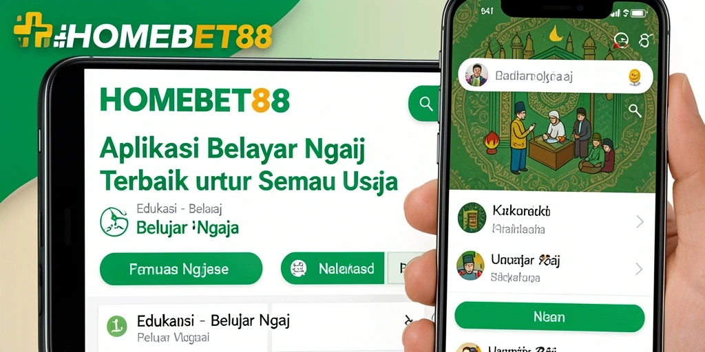 Tampilan antarmuka HOMEBET88 yang intuitif untuk belajar ngaji.