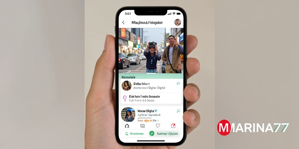 Antarmuka pengguna MARINA77 yang intuitif dan modern.
