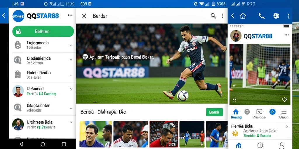 Tampilan antarmuka aplikasi QQSTAR88 yang menarik dan informatif.