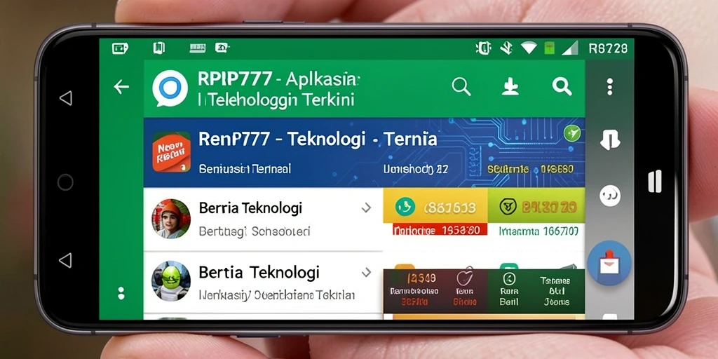 Antarmuka RPRP777 yang menarik dan informatif untuk berita teknologi.